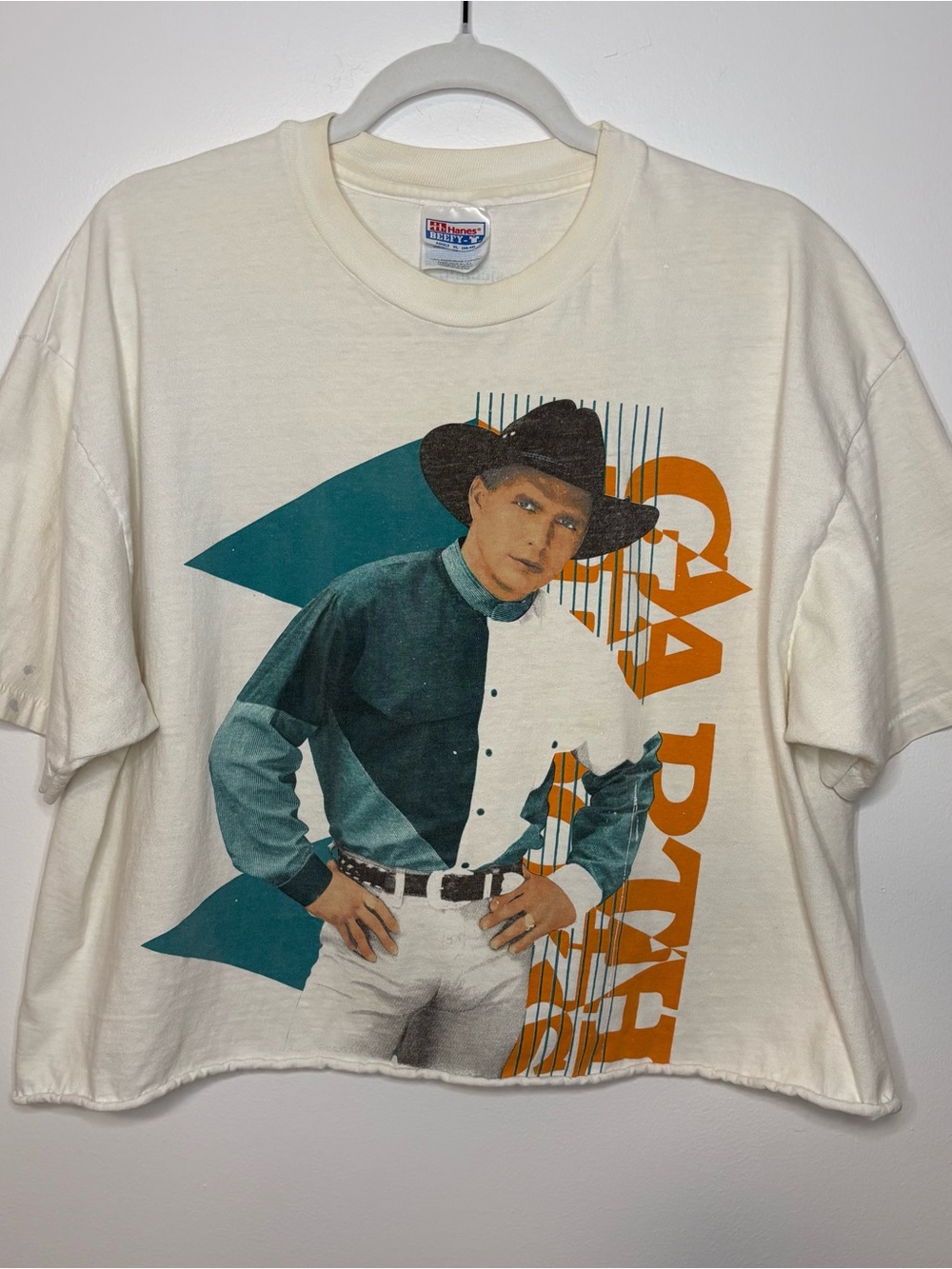 Vintage Garth Brooks Tee 1994 Cropped Concert T-shirt XL Country Music